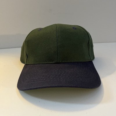 Vintage Green Blue Bill Toppers Blank Snapback Hat