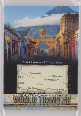 2021 Upper Deck Goodwin Champions World Traveler Map Relics Guatemala City r9e