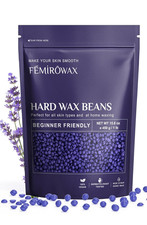 Wax Beads, 1Lb Hard Wax Beans for Hair Removal Sensitive Skin with Lavender Form