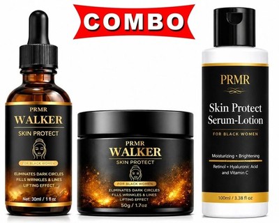 Walker Skin Protect Facial Serum Face Cream Moisturizer Body Serum-Lotion Combo