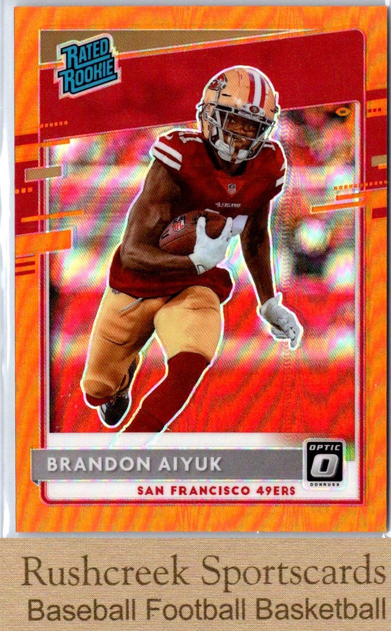 2020 Donruss Optic #169 Brandon Aiyuk RC Rookie /199 Orange