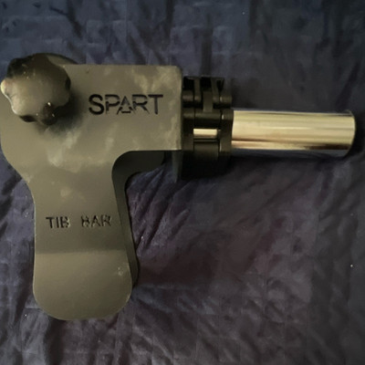 SPART Tib Bar Tibialis Trainer Home Gym Attachment Black/Silver