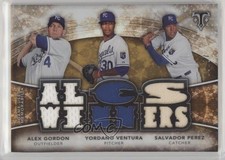 2015 Triple Threads Relic Combos Sepia 6/27 Alex Gordon Yordano Ventura 1br6