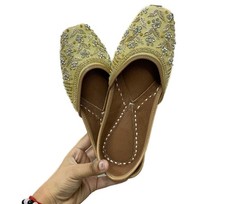 Women Punjabi jutti wedding Mojari ethnic flat UK size 4-8 khussa shoe rajtilak