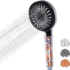 Water-Saving Shower Head, Pressure-Increasing Shower Heads with 5 Jet Types, Ha
