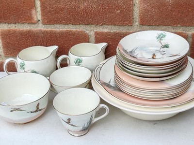 Royal Doulton The Coppice, 19 Teile, 6 Untertassen 6 Teller 2 Tassen 2 Krüge ++ sehr guter Zustand 