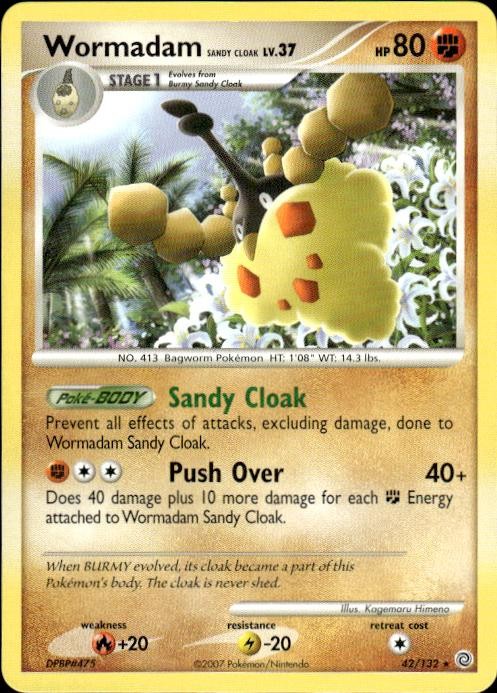 Pokemon Wormadam Sandy Cloak Secret Wonders 42/132 Light Play LP+ or Better