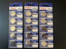 15 pcs Lithium Battery 3V CR2032 2032 Remote Button Cell EXP: 12/2031