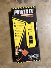 Tripp Lite 6-Outlet Power Strip, 9 ft Cord, GFCI Plug, Metal Case, Yellow/Black