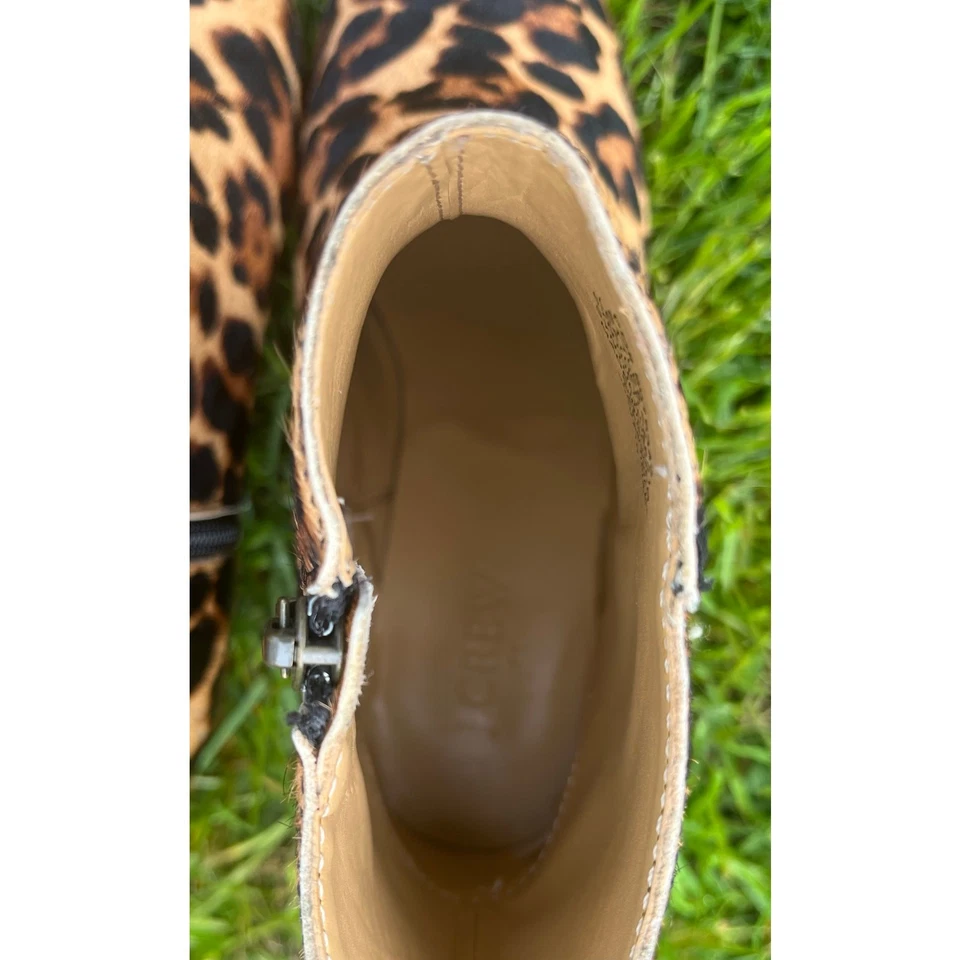 Botines J.Crew Walker pelo de becerro leopardo para mujer talla 8 con estampado animal Foto 2 de 4