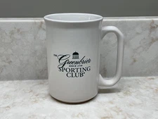 GREENBRIER HOTEL RESORT SPORTING CLUB COFFEE MUG WHITE SULPHUR SPRINGS WV