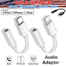 USB-C Type C to 3.5mm AUX Headphone Jack Adapter Lot For iPhone 16/Android Phone