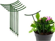 8 Pack Plant Supports for Small Plants, Garden Flowers Green Plant Support Ring,