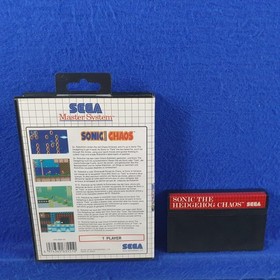 Master System SONIC THE HEDGEHOG CHAOS (NI) Sega PAL REGION FREE (Works in US)