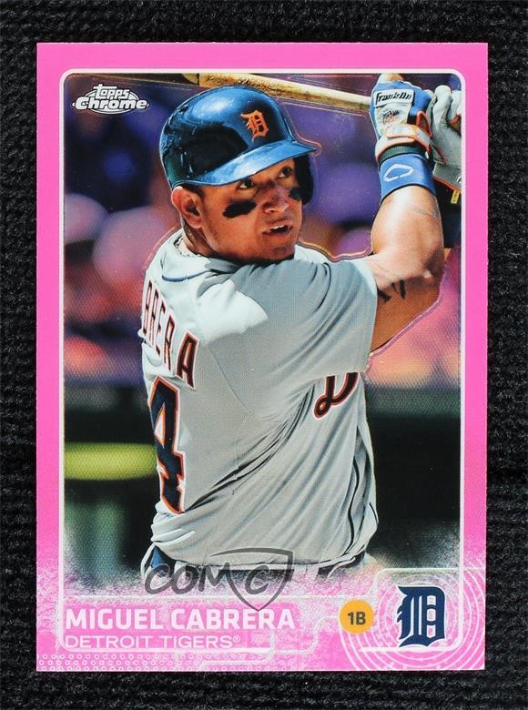 2015 Topps Chrome Pink Refractor Miguel Cabrera #162 yj7