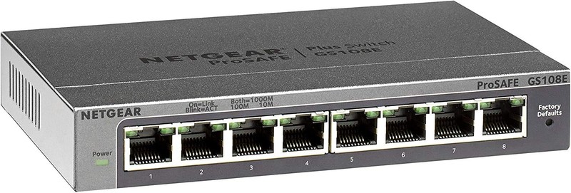 NETGEAR 8 Port Gigabit Ethernet Managed Network Switch 8 Managed, Grey