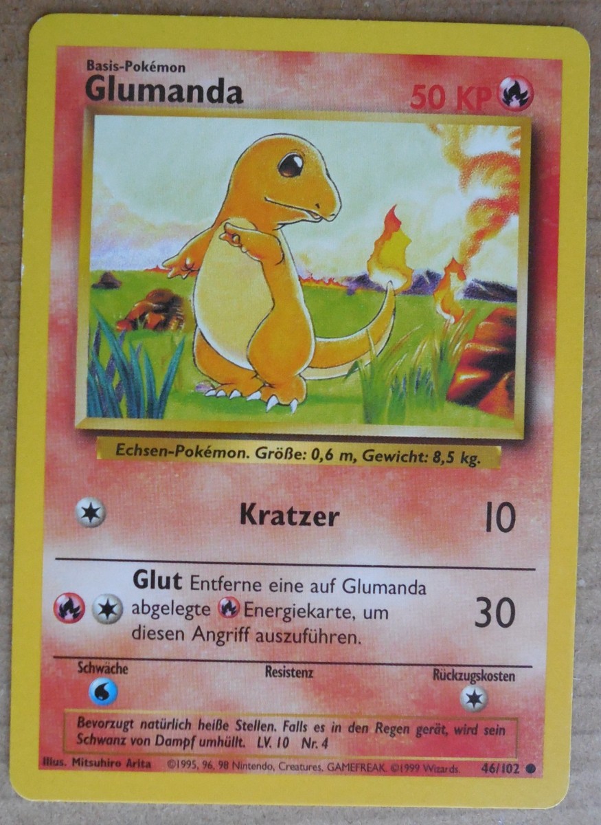 glumanda pokemon card value Karte Rtselhafte Wunder Nr. 82/132 deutsch Captured in a crystal Charmander Glumanda Base Set 46/102