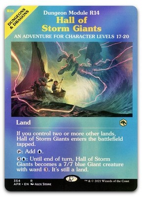 Hall of Storm Giants (Dungeon Module) #354 (Foil) NM Forgotten Realms Magic MTG