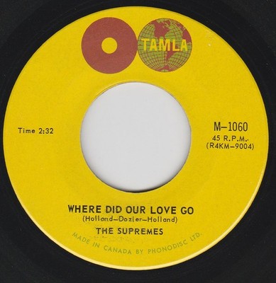 The Supremes - Where Did Our Love Go (7'', Single, Mono)
