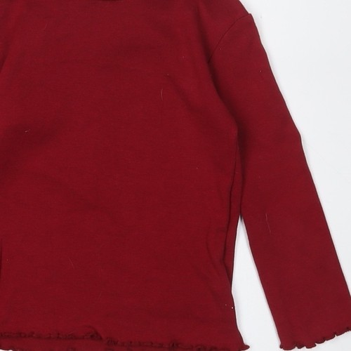 SoulCal & Co Girls Red Long Sleeve Top 4-5 Years - Picture 7 of 12