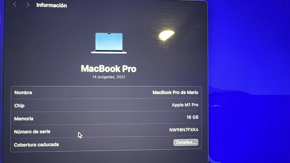MacBook Pro 14 M1 Pro, foto 4 de 5