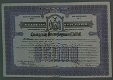 State New York Bond Emergency Bezrobocie 09.1935 - 09.1938 2,25 % 5.000 USD