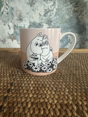 Offizielle rosa Mumin Keramiktasse - Mumintroll & Schnorcheljungfer Zitat Half Moon Bay