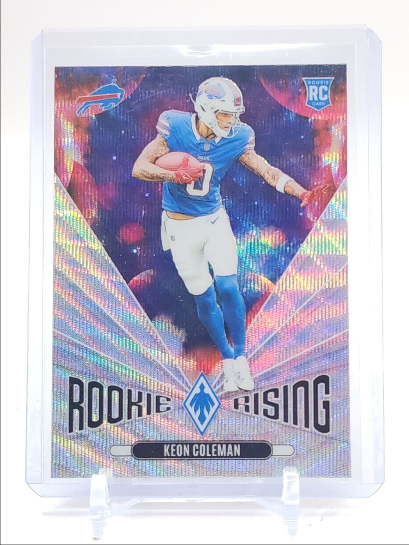 KEON COLEMAN 2024 PHOENIX FOOTBALL ROOKIE RISING WAVE BILLS RC Q4556