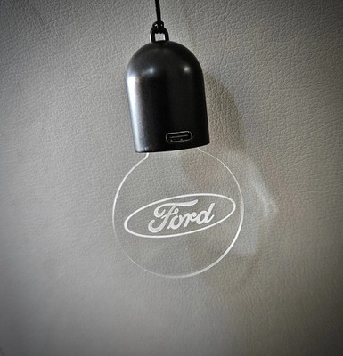Ford LED Rearview Mirror Accessory USB-C Rechargeable White Amber Light