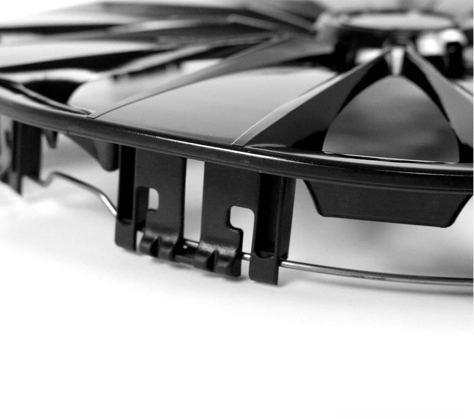 Juego de 4 tapacubos de 16" para protector de cubierta de rueda completa negro se adapta a Isuzu NUEVO Foto 4 de 4