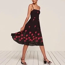 NWT Reformation Nala Midi Dress in Holland Tulip Size 4