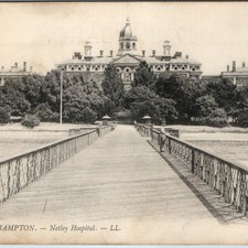 c1910s Southampton England Netley Postcard Royal Victoria Military Hospital Pier