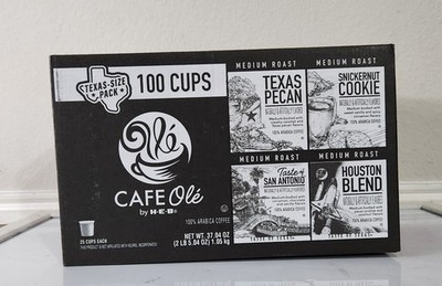 HEB 100 cups Coffee Pod  San Antonio/Houston/Texas PECAN/Snickernut cookie