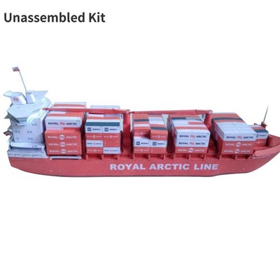 DIY 1:400 Danish Container Ship Mary Arctica Paper Ship Model Handmade Craft B