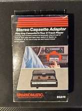 Vtg. Sparkomatic Stereo 8 Track Cassette Adapter Model Sca10 - Free Ship