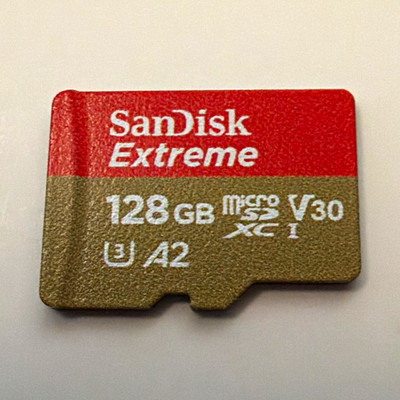 SanDisk Extreme 128GB microSDXC UHS-I High Speed Memory Card A2 U3 V30