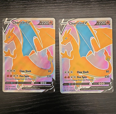Pokemon Charizard V SWSH050 Promo LOT OF 2 Full Art Holo Champion's Path NM