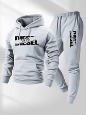2025 Fall Winter Men's Tracksuit Hoodie Pants 2Pcs Sets Suit Leisure Sweatshirts