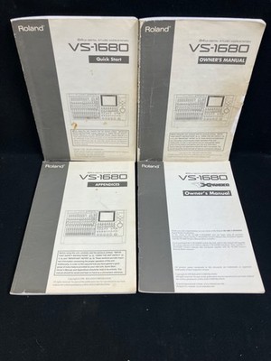 ROLAND VS-1680 24BIT DIGITAL STUDIO WORKSTATION QUICK START,2 MANUALS,APPENDICES