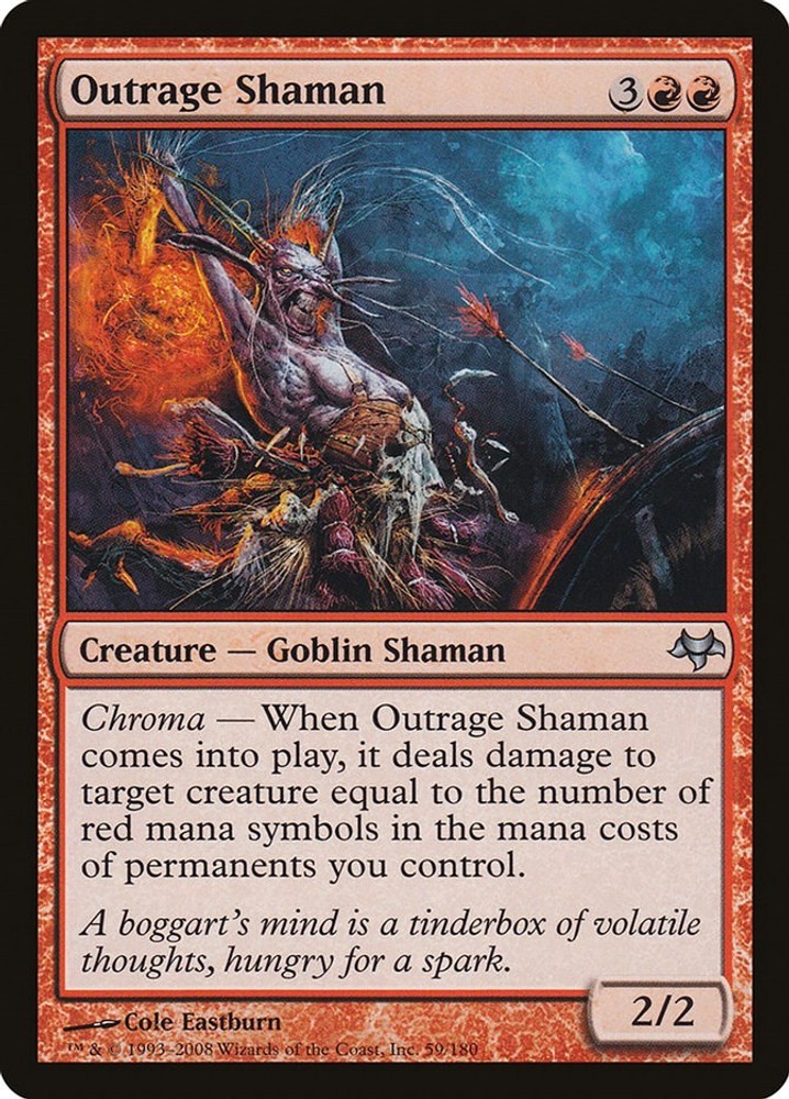 Outrage Shaman #59 (LP) Eventide (EVE) MTG