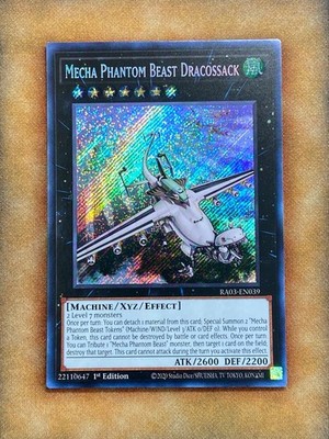 Yugioh Mecha Phantom Beast Dracossack RA03-EN039 Secret Rare 1st Ed NM