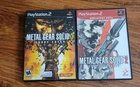 Playstation 2 Games Lot Of 2 ~ Metal Gear Solid 3 & Metal Gear Solid 2 ~ Konami