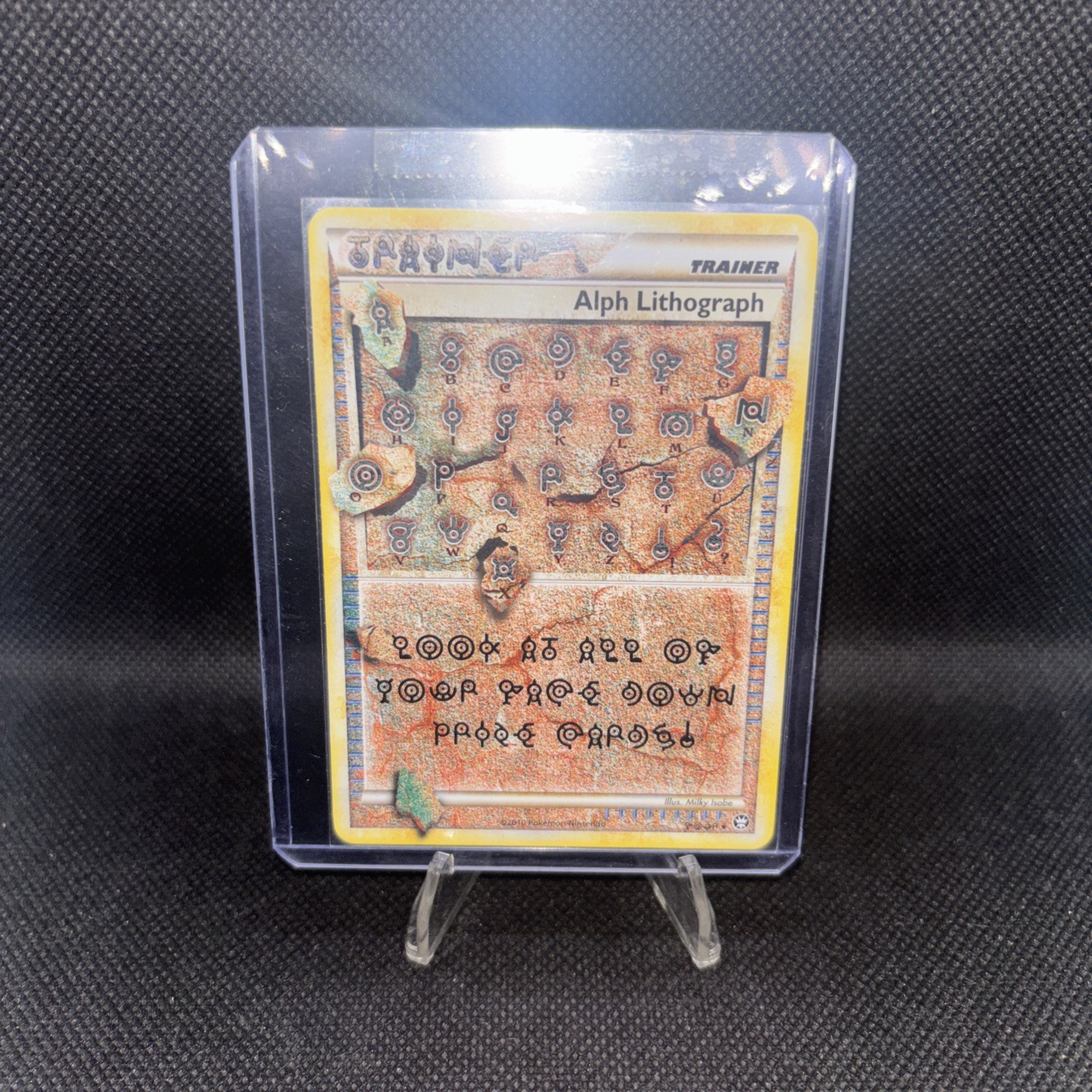 Alph Lithograph FOUR - Pokemon HGSS Triumphant - NM