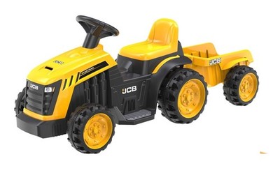 JCB 6V Batterie Elektro Kindertraktor & Anhänger Kinder Aufsitz Auto Traktor Batterie