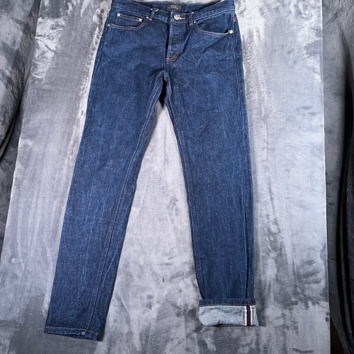A.P.C. Selvedge Jeans Men's 31 Dark Wash Petit New Standard Red Line Raw Denim