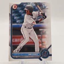 2022 Bowman Paper 1st Bowman #BP-96 Ian Lewis Marlins