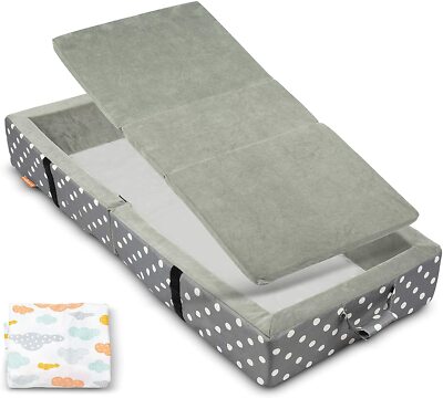 Milliard Portable Toddler Travel Nap Mat, Folding Soft Foam Mat  