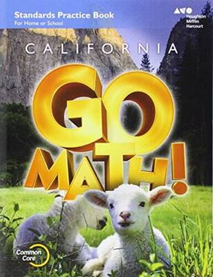 Houghton Mifflin Harcourt Go Math! California: Practice Workbook Grade K - GOOD