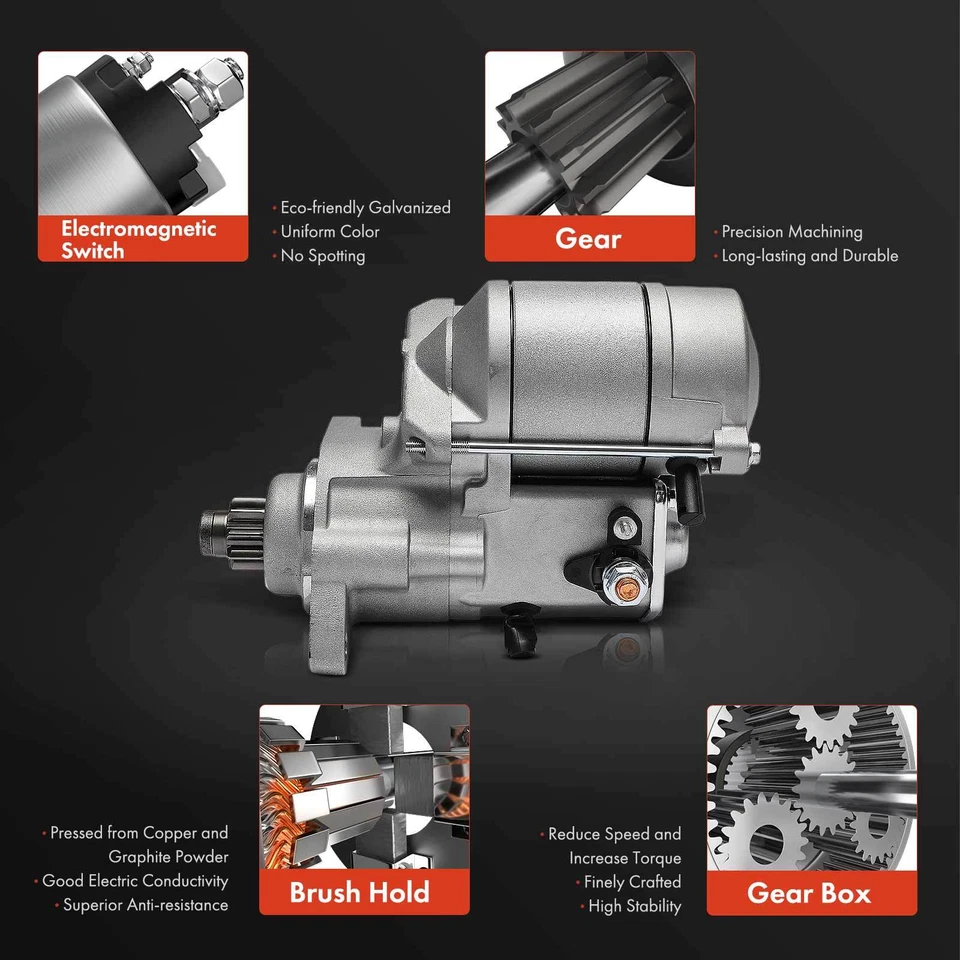初学者电机适用于捷豹 S 型 2000 - 2002 Vanden Plas 12 伏 1.4 千瓦 CW 9 牙齿 — 第 4/4 张图片