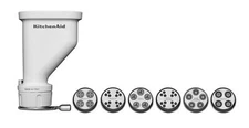 KitchenAid KSMPEXTA Gourmet Pasta Press Attachment with 6 Interchangeable Pas...